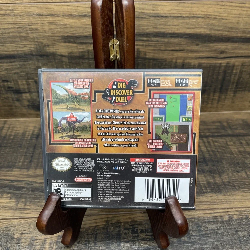 Dino Master: Dig, Discover, Duel (Nintendo DS) CASE ONLY - NO‎ GAME - Authentic